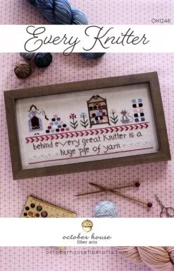 Every Knitter Cross Stitch PatternOctober House Fiber Arts