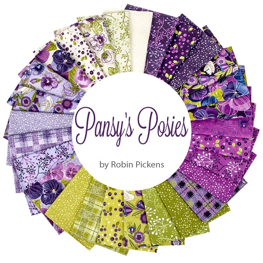 Pansy's Posies Fat Quarter BundleRobin Pickens For Moda Fabrics 3 Pansy's Posies Fat Quarter BundleRobin Pickens For Moda Fabrics