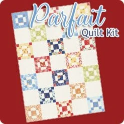 Parfait Quilt KitFeaturing Fruit Cocktail By Fig Tree Quilts -Quilt Muse Shop parfait top cs