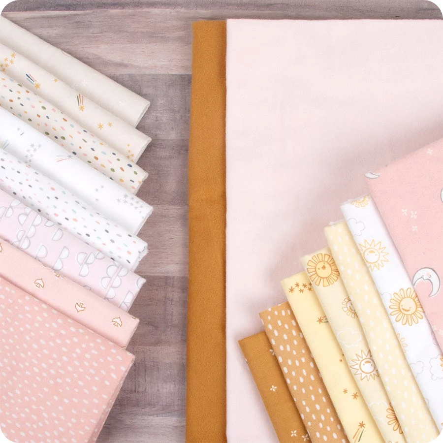 Pastel Among The Stars Quilt KitFeaturing Cozy Cotton Flannel By Robert Kaufman Fabrics 12 Pastel Among The Stars Quilt KitFeaturing Cozy Cotton Flannel By Robert Kaufman Fabrics - Image 10