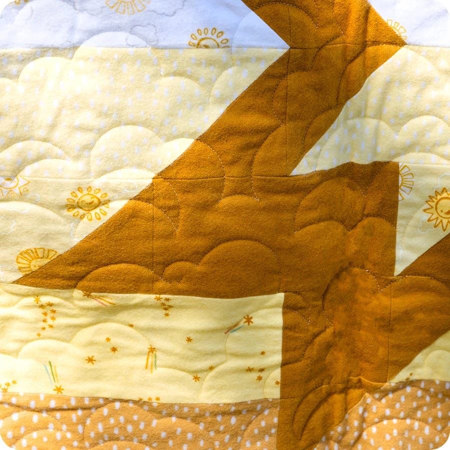 Pastel Among The Stars Quilt KitFeaturing Cozy Cotton Flannel By Robert Kaufman Fabrics 7 Pastel Among The Stars Quilt KitFeaturing Cozy Cotton Flannel By Robert Kaufman Fabrics - Image 5