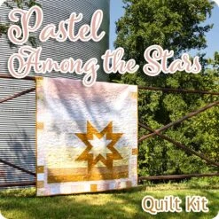 Pastel Among The Stars Quilt KitFeaturing Cozy Cotton Flannel By Robert Kaufman Fabrics