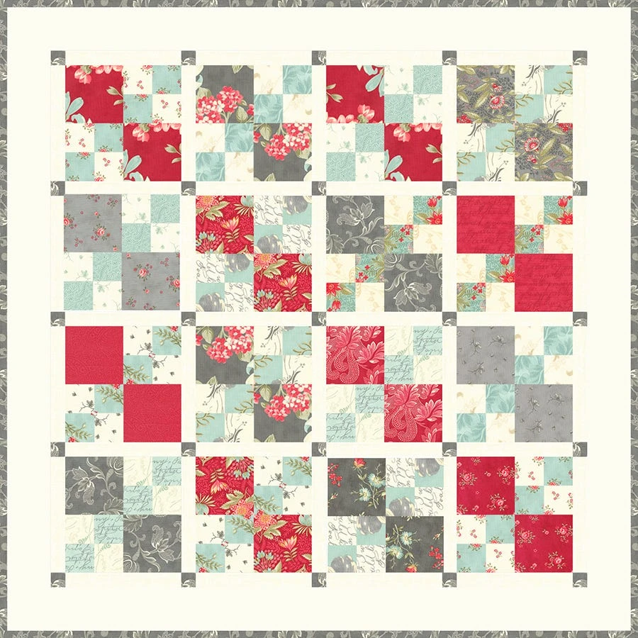 Petit Fours Quilt KitFeaturing Collection For A Cause: Etchings By Howard Marcus & 3 Sisters 4 Petit Fours Quilt KitFeaturing Collection For A Cause: Etchings By Howard Marcus & 3 Sisters - Image 2