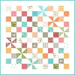 Pinwheel Surprise Quilt KitFeaturing Bountiful Blooms By Sherri & Chelsi -Quilt Muse Shop pinwheelsurprise 56.5x56.5 2