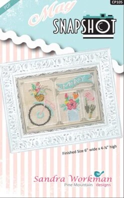 May Snapshot Downloadable PDF Cross Stitch PatternPine Mountain Designs