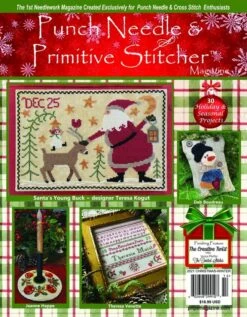 Punch Needle & Primitive Stitcher MagazineChristmas-Winter 2021 Issue