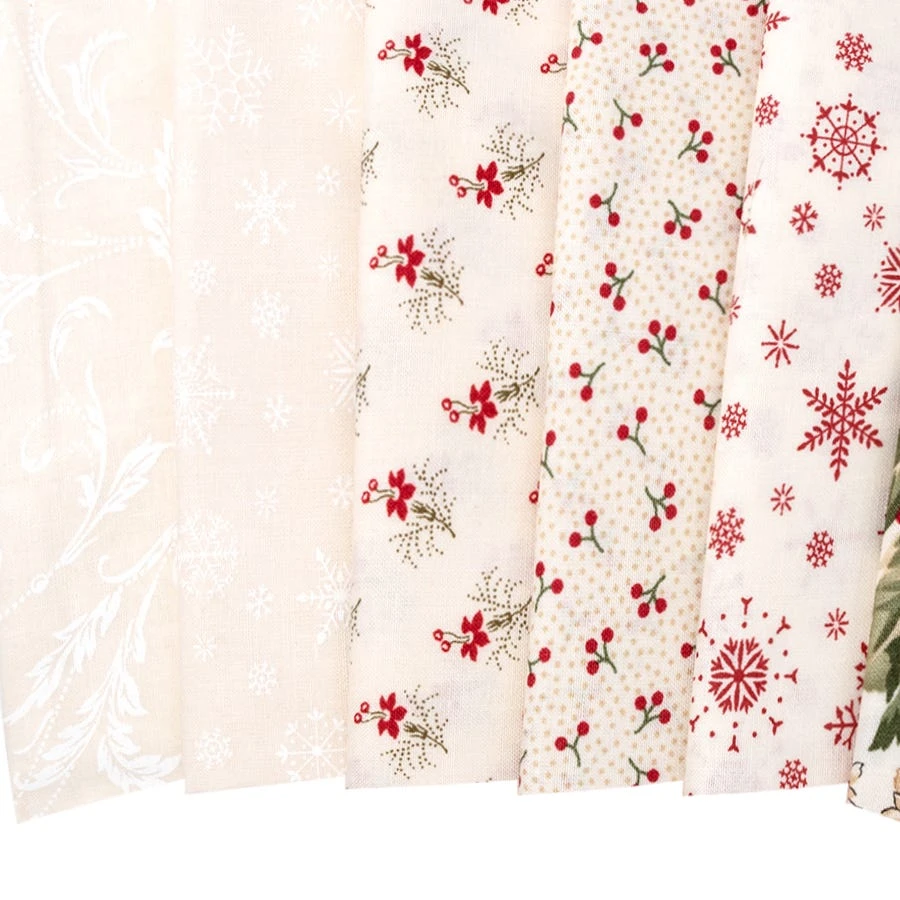 Poinsettia Plaza Fat Eighth Bundle3 Sisters For Moda Fabrics 4 Poinsettia Plaza Fat Eighth Bundle3 Sisters For Moda Fabrics - Image 2