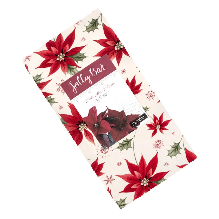 Poinsettia Plaza Jolly Bar3 Sisters For Moda Fabrics 4 Poinsettia Plaza Jolly Bar3 Sisters For Moda Fabrics - Image 2