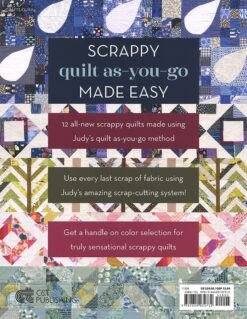 Quilt As-You-Go For Scrap Lovers Quilt BookJudy Gauthier #11508 -Quilt Muse Shop qaygsl rearcover