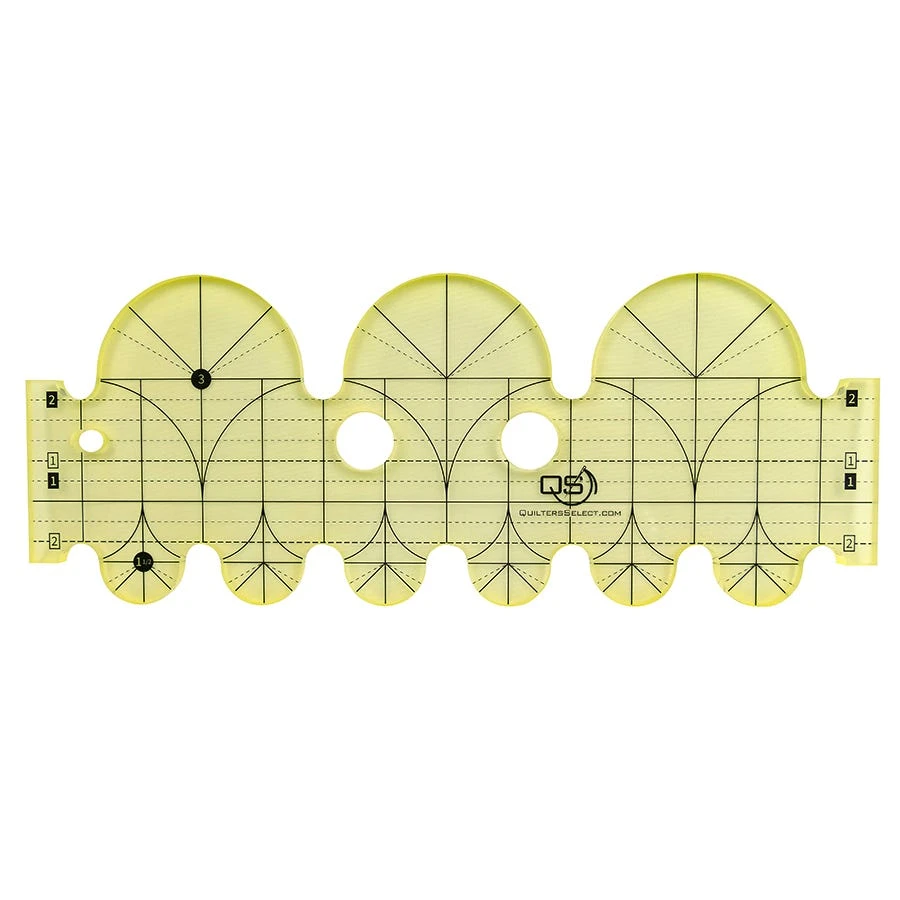 Quilter's Select 1.5" And 3" Precision Machine Quilting RulerQuilter's Select #QS-RUL3CL 4 Quilter's Select 1.5" And 3" Precision Machine Quilting RulerQuilter's Select #QS-RUL3CL - Image 2