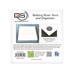 Quilter's Select 6mm Ruler Rack & OrganizerQuilter's Select #QS-RULRACK6 -Quilt Muse Shop qs rulrack6 pack back