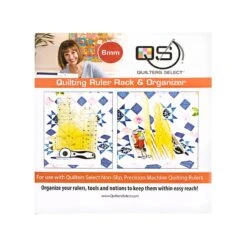 Quilter's Select 6mm Ruler Rack & OrganizerQuilter's Select #QS-RULRACK6 -Quilt Muse Shop qs rulrack6 pack front