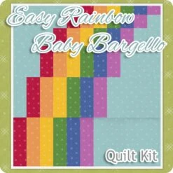 Easy Rainbow Baby Bargello Quilt KitFeaturing Beyond Bella By Annie Brady -Quilt Muse Shop rainbowbargello top 900