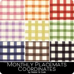2024 Monthly Placemats Ginghams Coordinates Half Yard BundleHester & Cook For Riley Blake Designs -Quilt Muse Shop rb 2024monthlyplacematscoordinates ydg cc 1