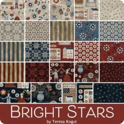 Bright Stars 2.5" Rolie PolieTeresa Kogut For Riley Blake Designs -Quilt Muse Shop rb brightstars ydg cs 2