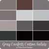 Gray 2023 Confetti Cotton Solids Fat Quarter BundleRiley Blake Designs -Quilt Muse Shop rb confetticotton gray cs