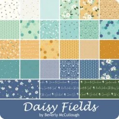 Daisy Fields 2.5" Rolie PolieBeverly McCullough For Riley Blake Designs -Quilt Muse Shop rb daisyfields ydg 900 1 1 1 1