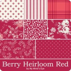 Berry Heirloom Red One Yard BundleMy Mind's Eye For Riley Blake Designs