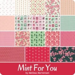 Mint For You 5" StackerMelissa Mortenson For Riley Blake Designs -Quilt Muse Shop rb mintforyou precut 900 2 3