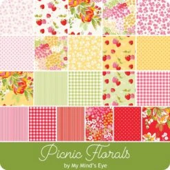 Picnic Florals Fat Quarter BundleMy Mind's Eye For Riley Blake Designs