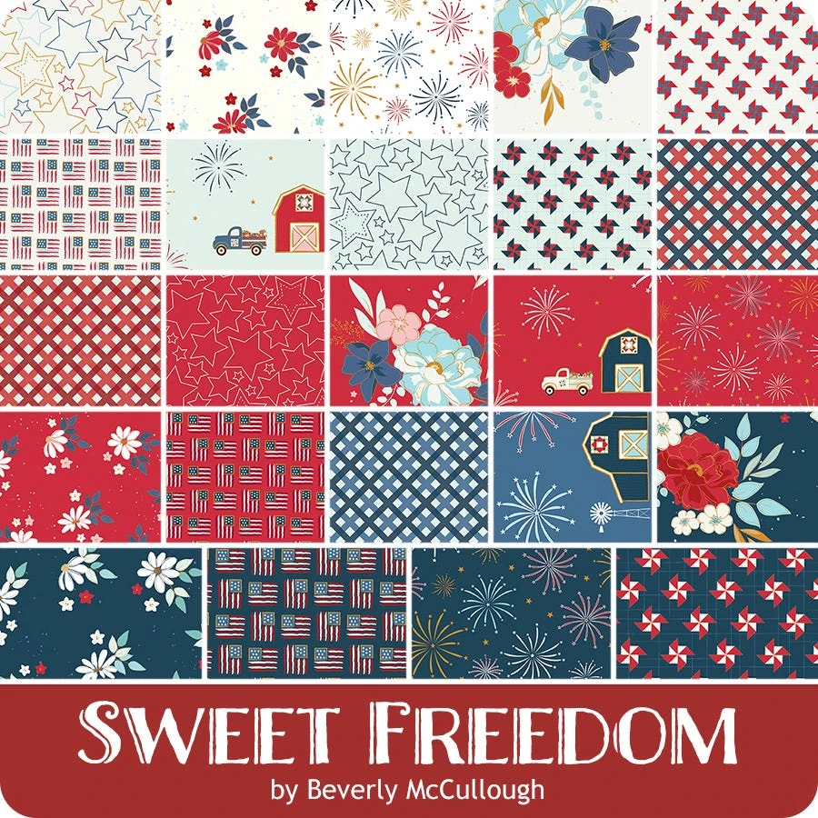 Sweet Freedom Fat Quarter BundleBeverly McCullough For Riley Blake Designs 3 Sweet Freedom Fat Quarter BundleBeverly McCullough For Riley Blake Designs
