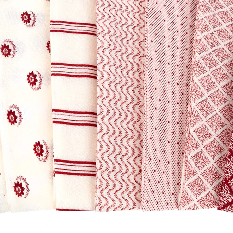 Red And White Gatherings Layer CakePrimitive Gatherings For Moda Fabrics 5 Red And White Gatherings Layer CakePrimitive Gatherings For Moda Fabrics - Image 3