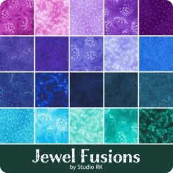 Fusions Collection Jewel Charm PackStudio RK For Robert Kaufman Fabrics -Quilt Muse Shop rk jewelfusions ydg cs 3