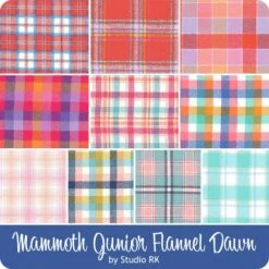 Mammoth Junior Flannel Dawn Fat Quarter BundleStudio RK For Robert Kaufman Fabrics -Quilt Muse Shop rk mammothjuniorflannel dawn ydg cs
