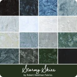 Stormy Skies Prisma Dyes 10" SquaresRobert Kaufman Fabrics