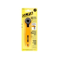 Olfa 28mm Quick-Change Rotary CutterOlfa #RTY1C -Quilt Muse Shop rty1c pack