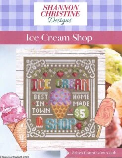 Ice Cream Shop Cross Stitch PatternShannon Christine Designs
