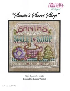 Santa's Sweet Shop Cross Stitch PatternShannon Christine Designs