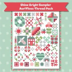 Shine Bright Sampler AuriFloss Thread PackAurifil -Quilt Muse Shop shinebrightsamplerauriflossthreadpack