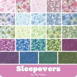 Sleepovers 10" SquaresPat Sloan For Benartex Fabrics -Quilt Muse Shop sleepovers ydg cs 1 1 2