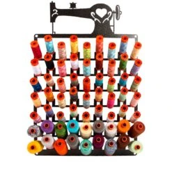 Sewing Machine Spool RackAckfeld Manufacturing #34792 7 Sewing Machine Spool RackAckfeld Manufacturing #34792 -Quilt Muse Shop spooldisplay sewingmachine filled 1