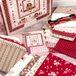 Sugarberry Christmas Block Of The Month Quilt KitFeaturing Sugarberry By Bunny Hill Designs -Quilt Muse Shop suagrberry christmas bom qk2