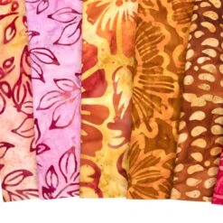 Sunrise Blossoms Artisan Batiks Fat Quarter BundleLunn Studios For Robert Kaufman Fabrics -Quilt Muse Shop sunrise blossoms artisan batiks cu1