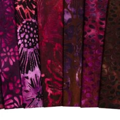 Sunrise Blossoms Artisan Batiks Fat Quarter BundleLunn Studios For Robert Kaufman Fabrics -Quilt Muse Shop sunrise blossoms artisan batiks cu4