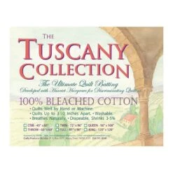Tuscany Collection 100% Bleached Cotton King Quilt BattingHobbs #TB120 -Quilt Muse Shop tc 100bleachedcotton 900 5