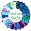 Tranquil Gardens Artisan Batiks Fat Quarter BundleLunn Studios For Robert Kaufman Fabrics -Quilt Muse Shop tranquil gardens artisan batiks circle 1