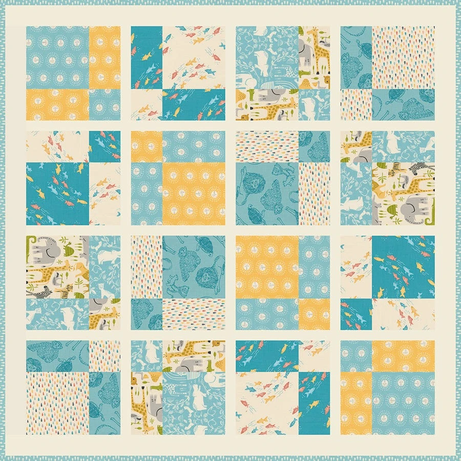 Two By Two Quilt KitFeaturing Noah's Ark By Stacy Iest Hsu 4 Two By Two Quilt KitFeaturing Noah's Ark By Stacy Iest Hsu - Image 2