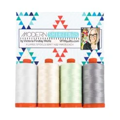 Modern Shirtings Aurifil Thread BoxVictoria Findlay Wolfe #VF50MSH4