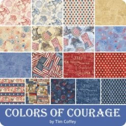 Colors Of Courage 10 Karat CrystalsTim Coffey For Wilmington Prints 11 Colors Of Courage 10 Karat CrystalsTim Coffey For Wilmington Prints -Quilt Muse Shop wilm colorsofcourage precut cs 1