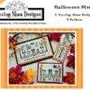 Halloween Street Downloadable PDF Cross Stitch PatternWaxing Moon Designs -Quilt Muse Shop wmd halloween street