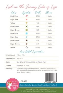 You Are My Sunshine Downloadable PDF Cross Stitch PatternIt's Sew Emma -Quilt Muse Shop youaresunshine pattern 900 2